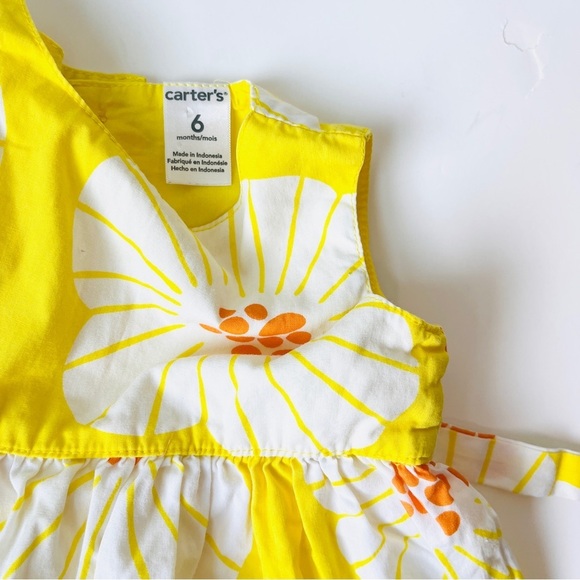 Carter’s Yellow Floral Sleeveless Dress for Baby - Picture 3 of 3